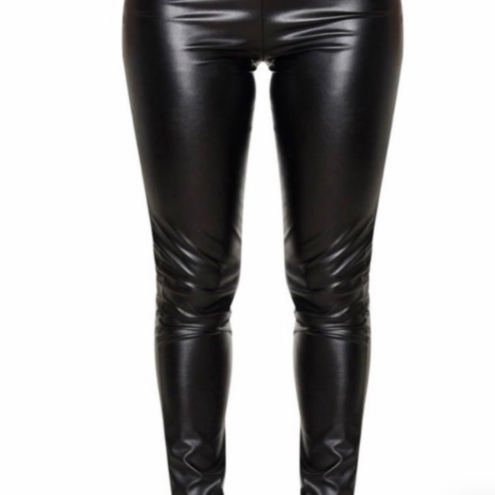 FAUX LEATHER PANTS